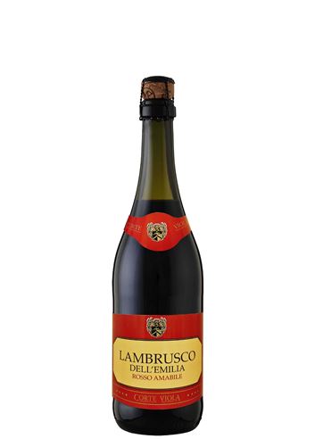 Vino frizzante Lambrusco IGT dell'Emilia Rosso amabile